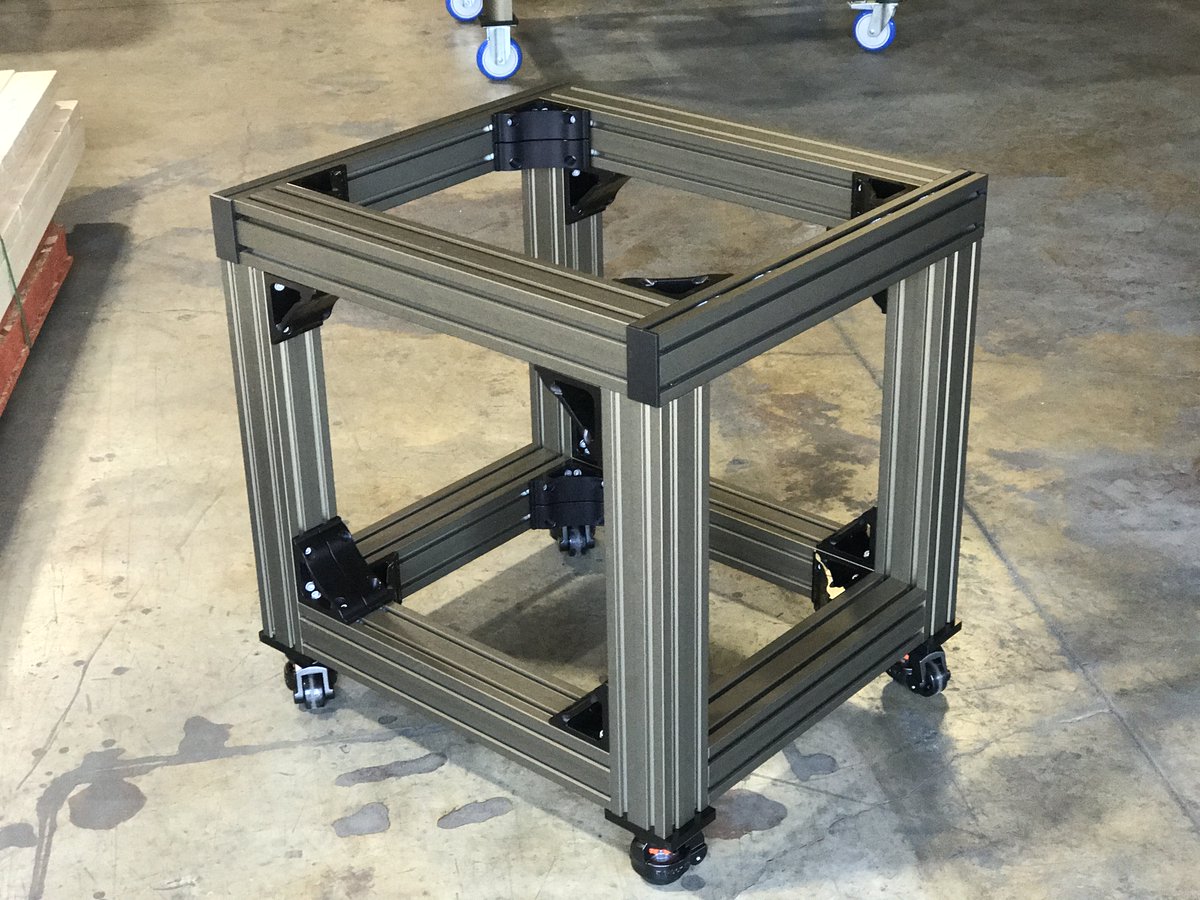 ControlledDyna1's tweet image. Here are machine bases ready to be sent out! Key components of our product is a mechanical locking system, vibration friendly, and custom made for customers specification!
#machinebase #aluminum #simpledesign #engineering #casters #strength #controlleddynamics #durable #longevity