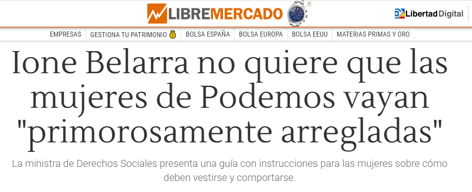 Señora mayor en 1956: ¡Mira como va esa, con la minifalda y los labios rojos!

Izquierda progresista en 2021: ¡Mira como va esa, con la minifalda y los labios rojos!