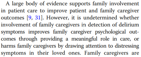 A_MacLullich's tweet photo. 📓 Caregiver detected #delirium is associated with ⬆️ anxiety &amp; depressive symptoms in family caregivers.

⭐ Interesting new study raising issue of whether involving family in delirium detection may have adverse effects

🔗 https://t.co/fw0ac553yH

@BriannaRosgen @kmfiest https://t.co/rkSX8HD4Fs