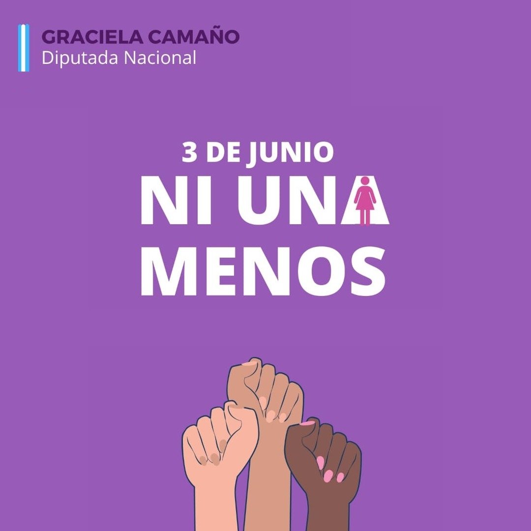A 6 años del primer #NiUnaMenos reivindicamos nuestro reclamo de justicia e igualdad.
Desde el <a href="/cmagistratura/">Consejo de la Magistratura de la Nación</a> y <a href="/DiputadosAR/">Diputados Argentina</a> realizamos avances en materia de perspectiva de género, aún queda un largo camino por recorrer, por eso hoy alzamos nuestra voz.