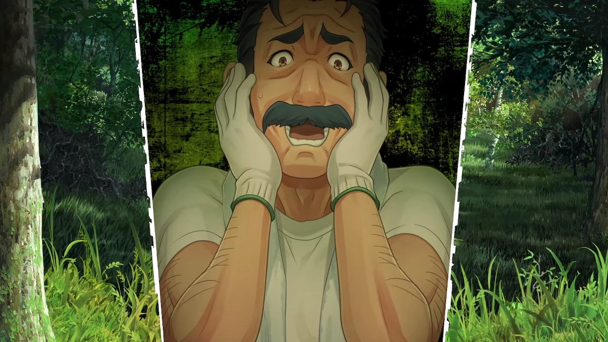 JustGreenOne's tweet photo. He's terrified of local ghost rumours! I wonder if this shot might be a reference to Luigi's Mansion?
#FamicomDetectiveClub #TheMissingHeir https://t.co/8vfgFlY58l