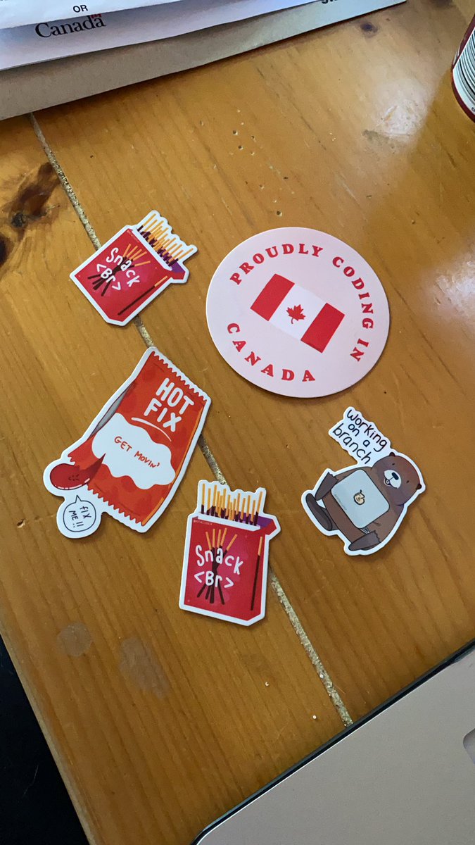 dave_henry's tweet image. Getting mail is a lot more fun when it’s stickers from @rothecoder!