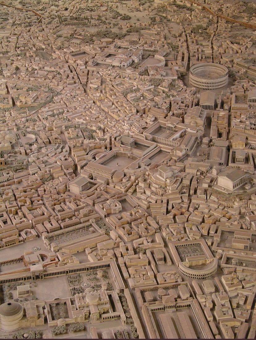 romanhistory1's tweet photo. Scale Model of Ancient Rome https://t.co/OWaqCzEKyd