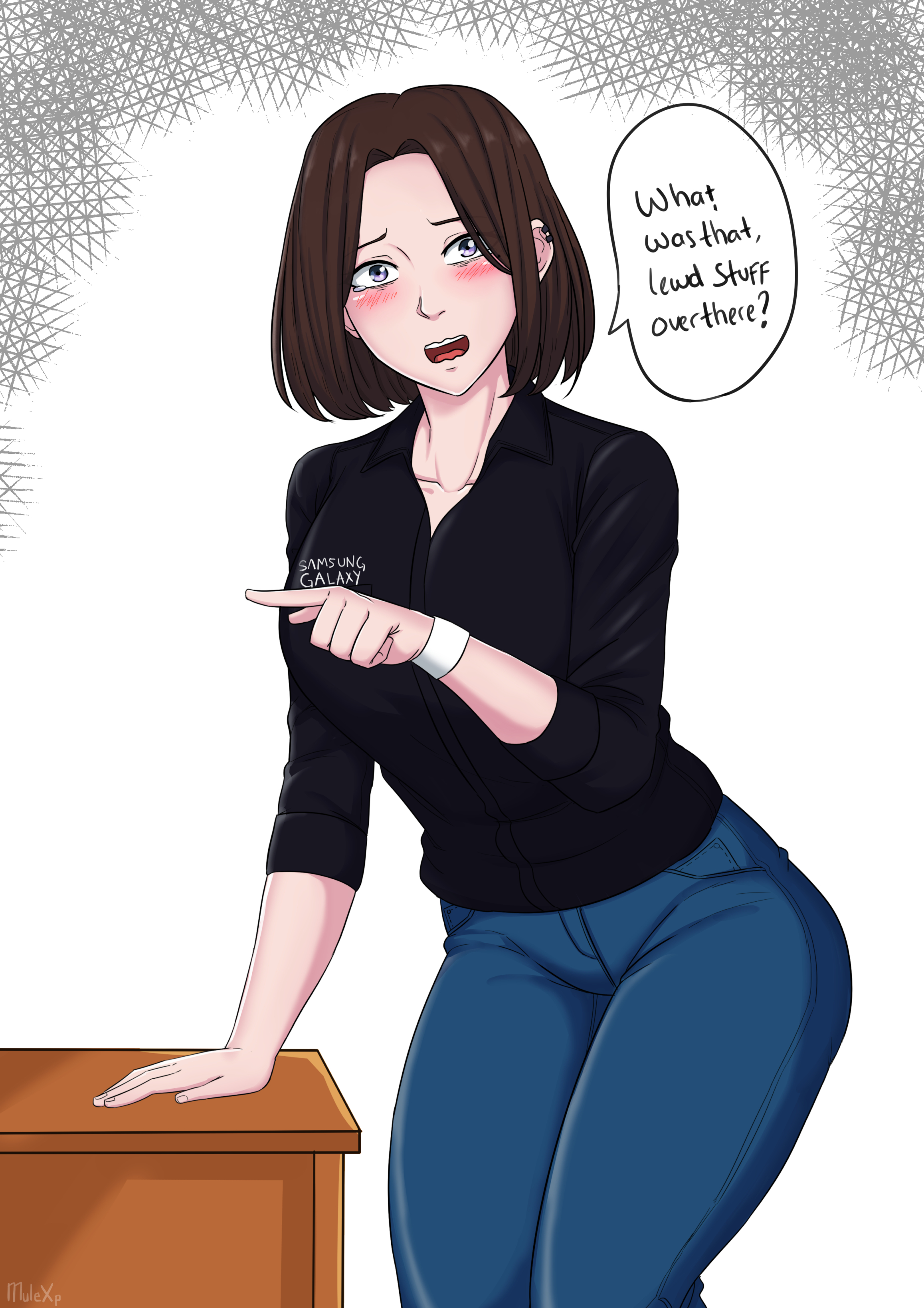 for hire] Sam Samsung assistant fanart I can do half body for only