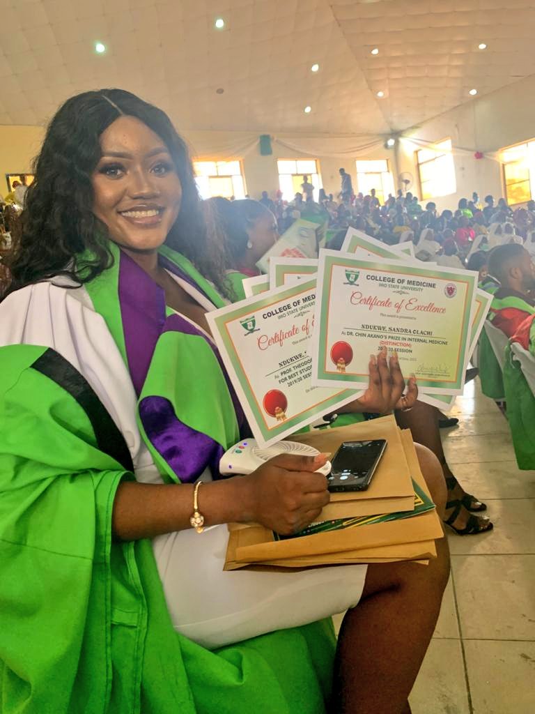 Seven awards bagged !!!
Including DISTINCTION IN INTERNAL MEDICINE 
BEST IN PAEDIATRICS 
BEST IN BIOCHEMISTRY 
BEST IN PHYSIOLOGY

I'm super grateful 
I can't contain my Joy
CONGRATULATIONS to me
More details and pictures coming soon.

Dr OLA SANDRA NDUKWE (MBBS)