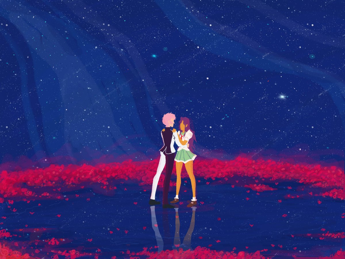 postitanyways's tweet photo. #HappyPrideMonth! Here is a homage to a movie that didn't make me gay, but The Adolescence of Utena came into my life at the right moment and blew my 14 year old queer mind. 
#RevolutionaryGirlUtena #utena #animefanart https://t.co/qO7BITyUK1