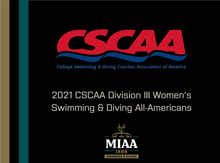 Eight women's swimmers and divers from the #D3MIAA were recognized as All-Americans by the College Swimming and Diving Coaches of America (<a href="/CSCAA/">CSCAA</a>) on May 31! 🏊‍♀️

READ -- miaa.org/x/05ru8

#MIAAswimdive