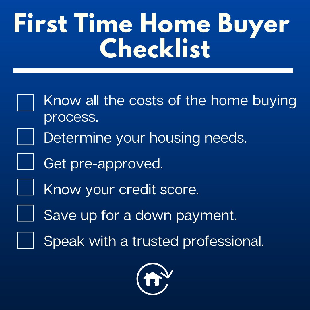 MtgEnzo's tweet photo. When the time comes for you to purchase your first home, make sure you take all the steps to set yourself up for success!

REACH OUT TODAY to speak with a trusted professional who can help you tick all the boxes! https://t.co/K6J04Ct9Kv