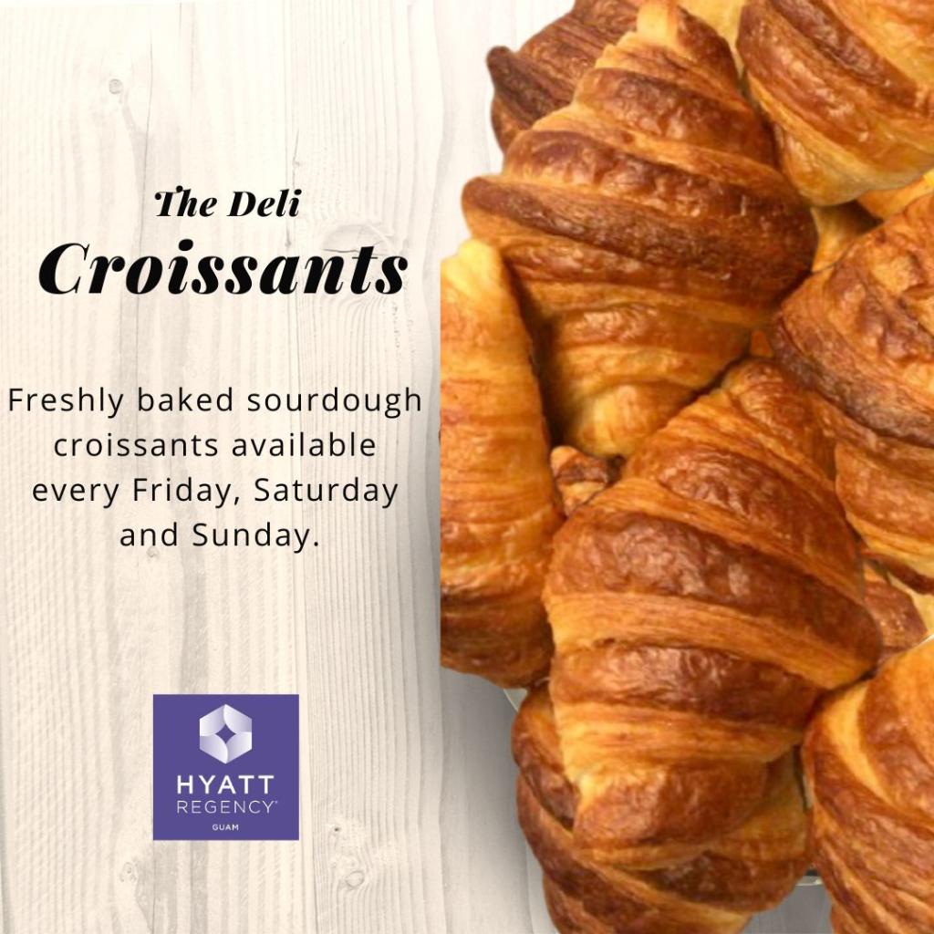 HyattGuam's tweet photo. Did you know that sourdough bread is one of the healthiest breads and less likely to spike your blood sugar?
 
Get your naturally leavened sourdough croissants and baguettes every Friday – Sunday from 7:00 am until sold out. https://t.co/Itni4ft8a1