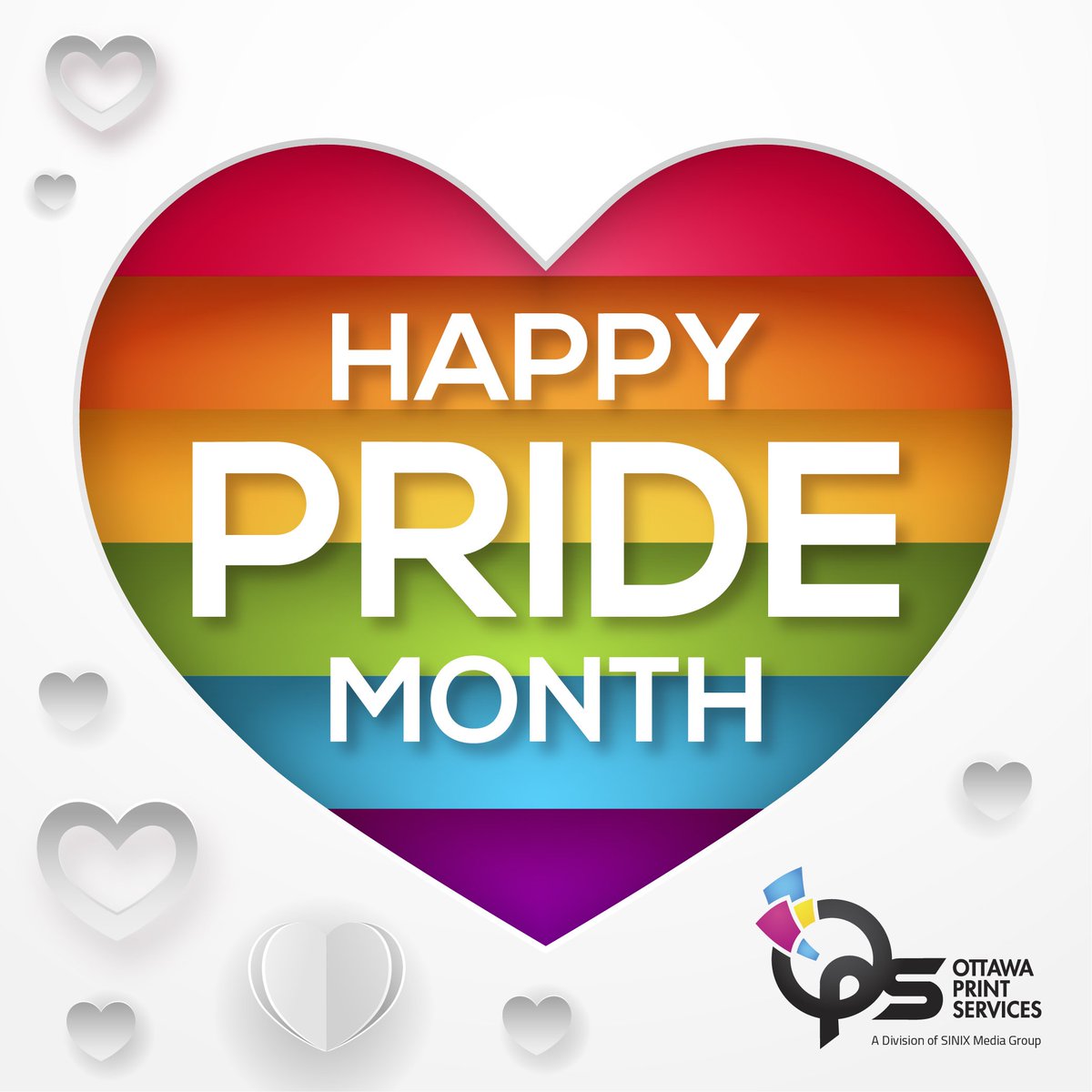 Happy Pride Month! Be proud of who you are, where you’ve come from, and where you’ve yet to go.

#ottawaprintservices #ops #pride @fiertecappride #lgbt #lgbtqui #rainbow #pridemonth #love #lesbian #gay #youth #ottawa #CapPride #free2love #flag #heart #family #myottawa
