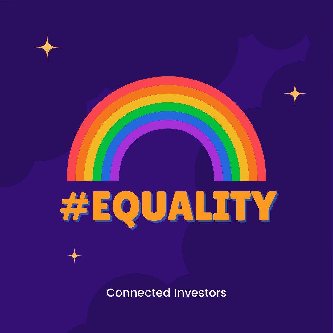 Happy #Pride Month from everyone at Connected Investors. All for love and love for all!

"How many years has it taken people to realize that we are all brothers and sisters and human beings in the human race?"

-Marsha P. Johnson