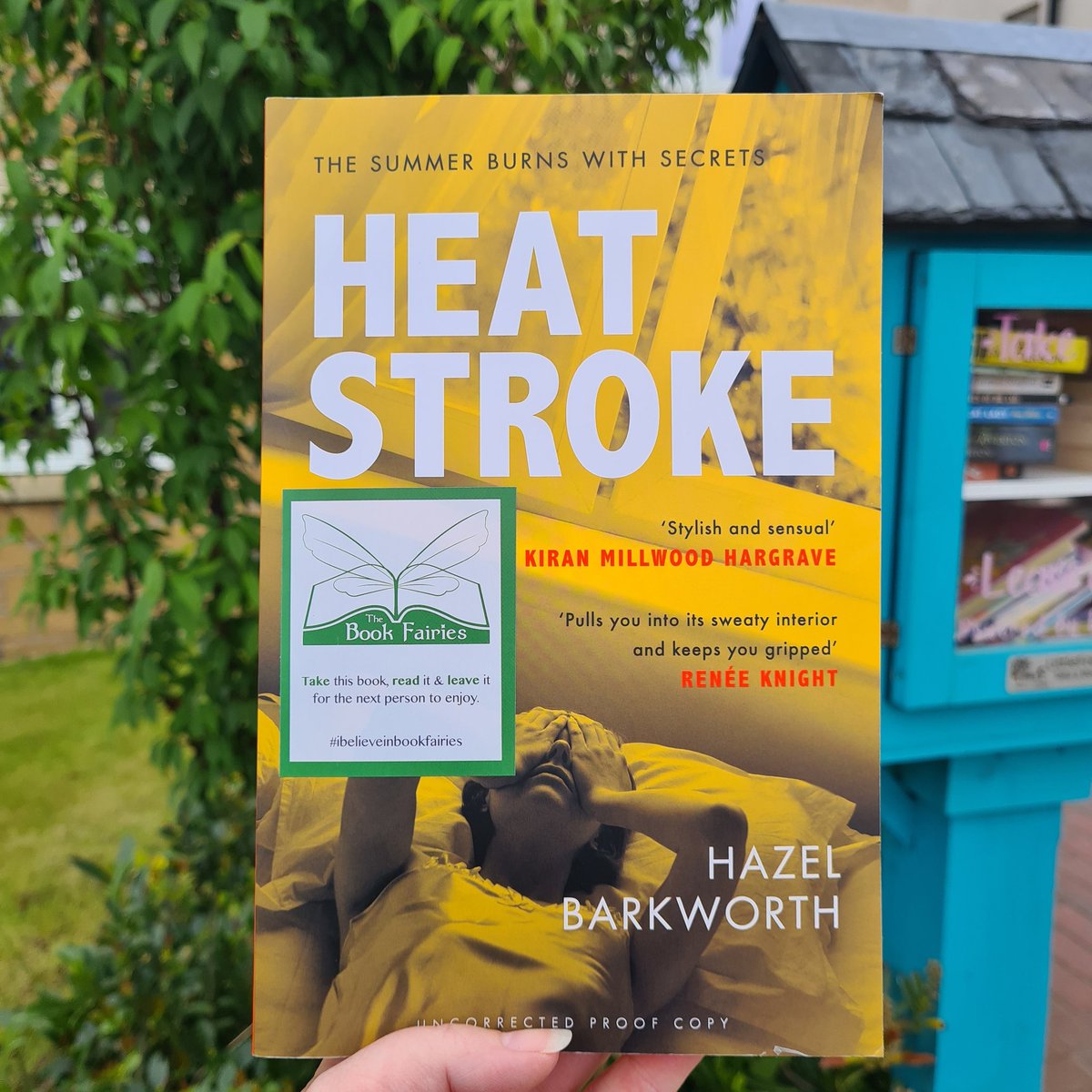 Back in the Little Book House, it's Hazel Barkworth's, Heatstroke. 
#IBelieveInBookFairies #DebutBookFairies #HeatstrokeBook #HazelBarkworth #HeadlineBooks #DebutAuthors