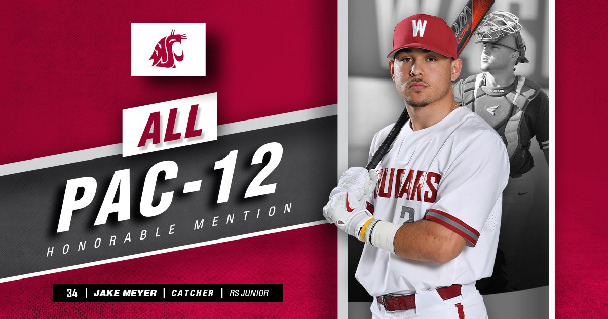 3️⃣ Cougs earn All-Pac-12 Honors! All-Pac-12 @KyleTMazardo @tpeterson_28 All-Pac-12 Honorable Mention @Jake_Meyer34 #GoCougs | #BeUncommom