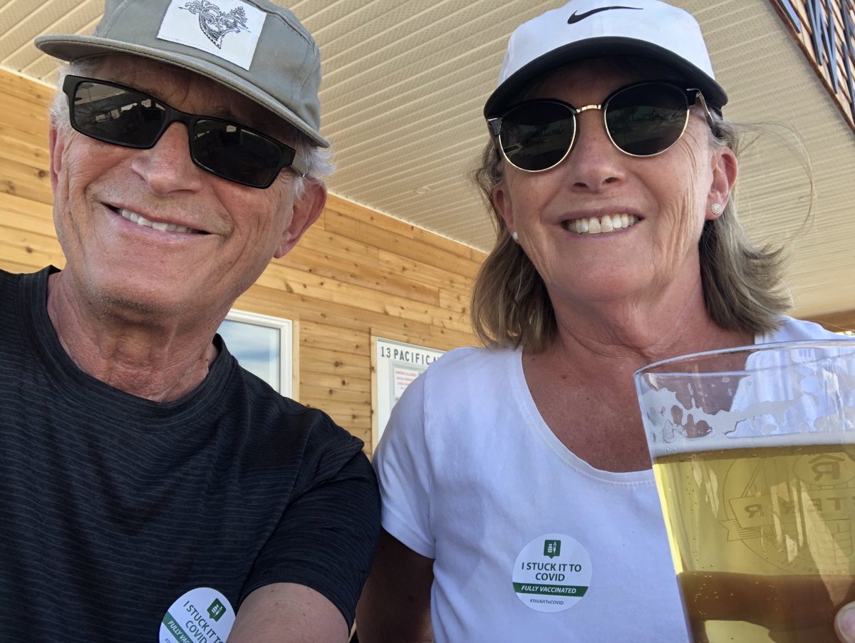 brownpeter's tweet image. Celebrating 2nd jabs. Thanks ⁦@SaskHealth⁩