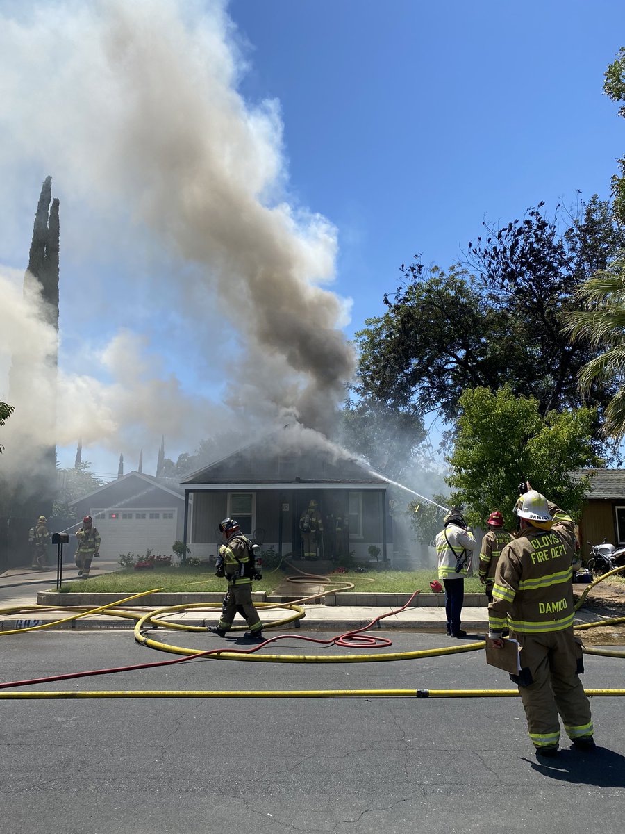 Clovis Firefighters are working to extinguish a house fire at Eighth and Harvard in Clovis. No determination of cause at this time. Streets are shut down to the north and south. Please avoid the area.