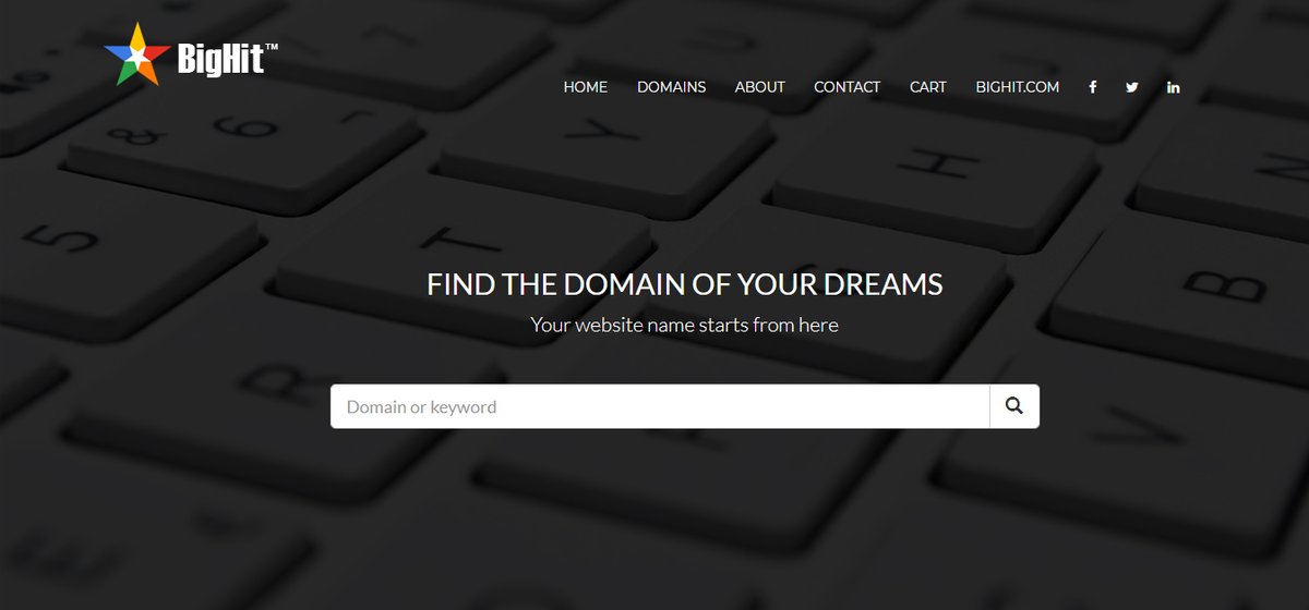 BigHitTickets's tweet photo. Our domain marketplace platform is completed and in process of adding 2,000 premium domains.
https://t.co/TueBkaLsza
#BigHit #BigHitDomains #Domain #Domains #PremiumDomains #PremiumDomainNames #DomainNames #DomainName #DomainNameForSale #DomainForSale #domainnamesforsale https://t.co/JoAk5gvZf0