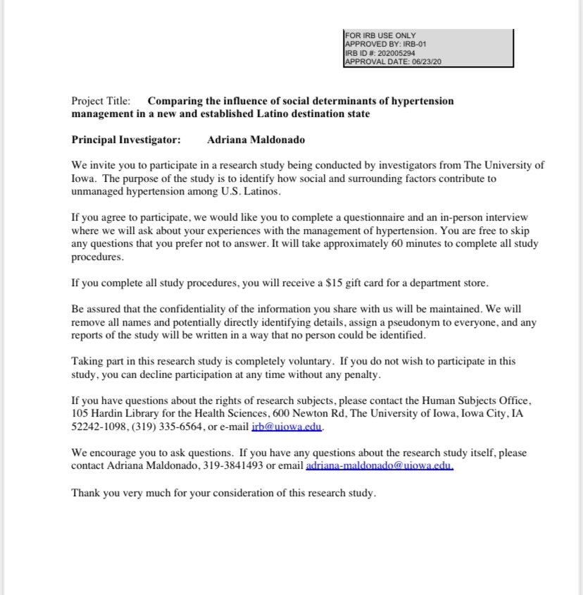 csusm_psyc's tweet image. Feel free to call or text message Adriana Maldonado if you would like to participate!!!
Cell Phone: (319) 481-3478
Office: (319) 384-1493