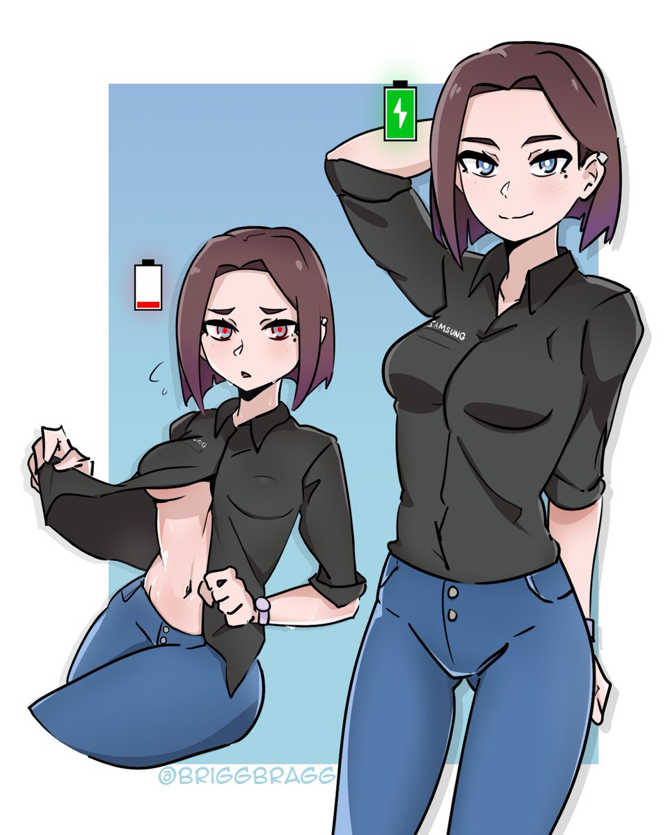 for hire] Sam Samsung assistant fanart I can do half body for only