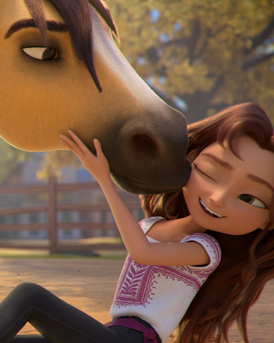 UniversalPics's tweet photo. From one noble steed to another! @Dreamworks Spirit Untamed comes out tomorrow ✨🐎 https://t.co/iV5zC5Z5Vx