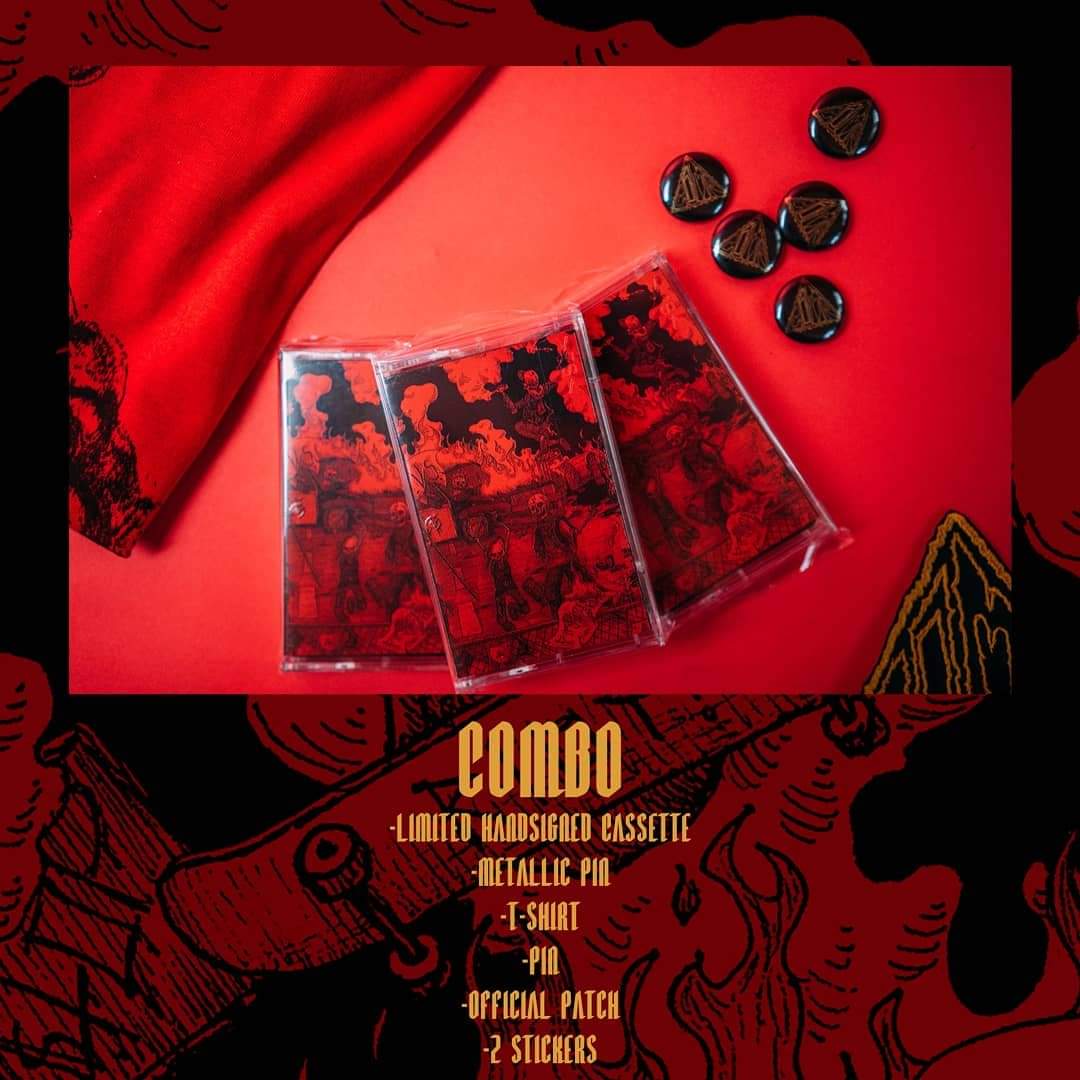 ¡La espera terminó! 🔥
Ya tenemos disponibles los combos de Coma a precio de lanzamiento $500 MXN que incluyen:
-Cassette edición limitada enumerado a mano con pin negro
-Playera "Burning Authorities"
-Pin metálico
-Parche bordado
-2 stickers
Manda un DM para adquirir el tuyo
