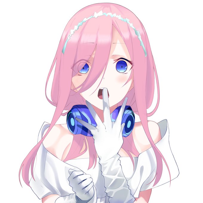 masapon@意欲復活さんがTwitterに投稿した中野三玖(五等分の花嫁)のイラスト。