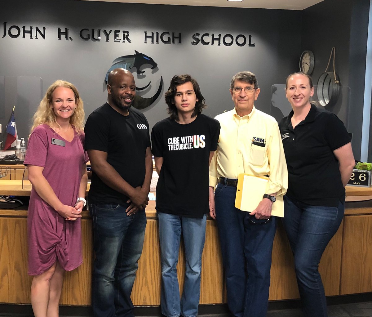 Congratulations to the Guyer Math Team President, Ethan Jones, who was named the Texas winner of the Trig*Star competition. Today he took the national exam. Proud of you! #TheGuyerWay @GHS_Wildcats @GHSPrincipalSPP @dentonisd