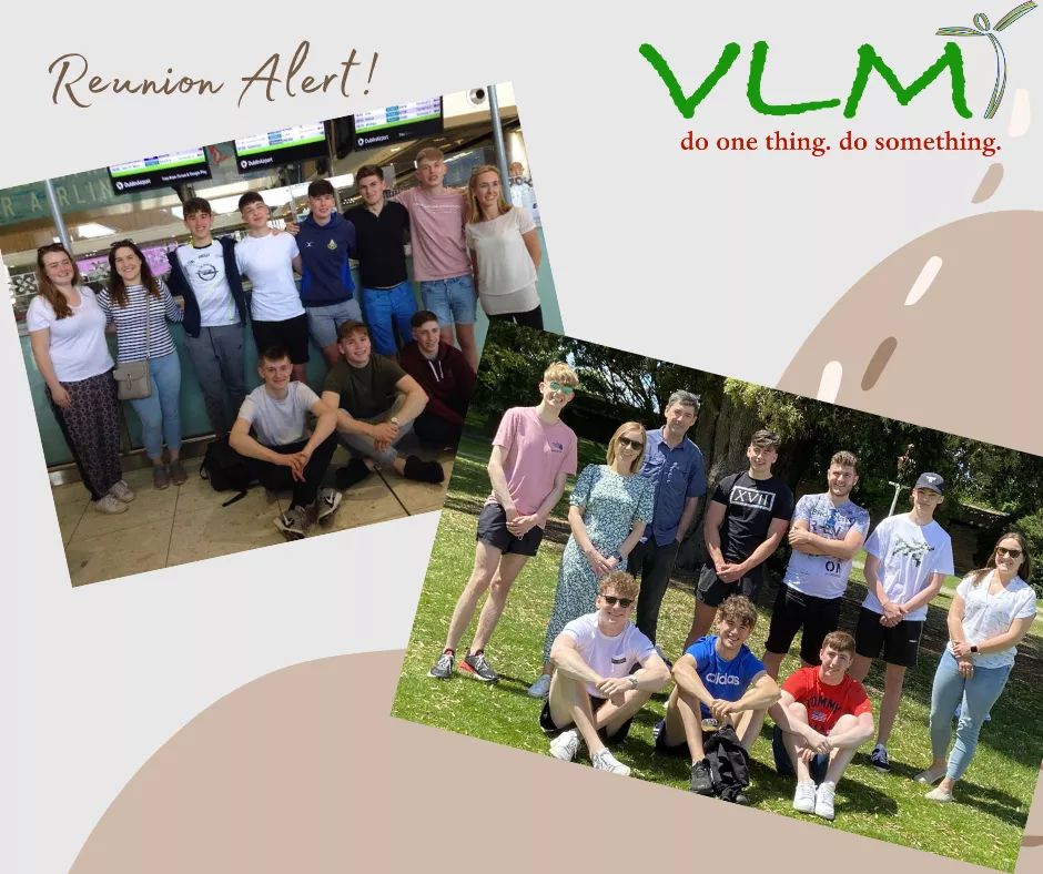 VLMireland's tweet photo. 💥Reunion Alert! 💥

Past school immersion programme volunteers from Castleknock College reunited today three years after visiting Ambo! 

Huge thank you to VLM Chaplain, Fr. Stephen Monaghan for organising!! 

#VLM #doonethingdosomething #volunteering #Vincentian #Ambo #Ethiopia https://t.co/eSUsBVr4a3