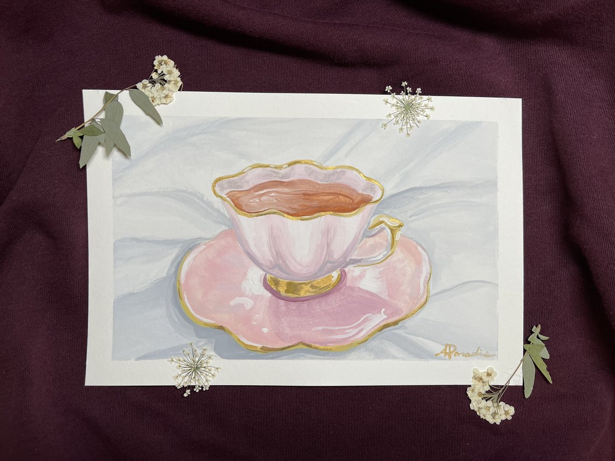 tinybuns_'s tweet image. day 3 of 30 days of painting ✨
what’s your favorite kind of tea? personally I like milk tea, and earl grey ☺️