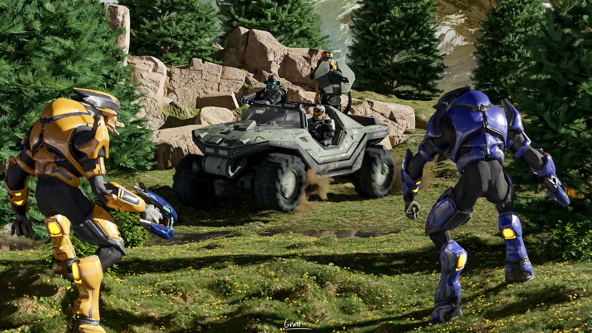 mrgruntington's tweet photo. "The Scouting party"

Rendered in Blender &amp; edited in Photoshop
#HaloSpotlight #Haloinfinite #HaloBlender #Blender3d https://t.co/lg0UVAc1Mj