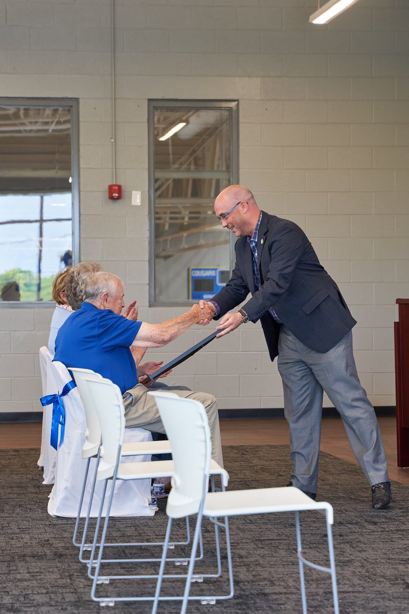 Congratulations to Mr. Parnell and to #Goodpasture on the grand opening of the Parnell Athletic Center! #madisontn