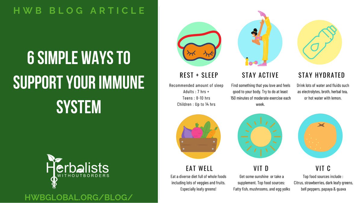 hwbglobal's tweet photo. 6 simple ways to support your immune system.  Full article on the blog: https://t.co/FgvEHaVIYX https://t.co/sqYAzUEhWe