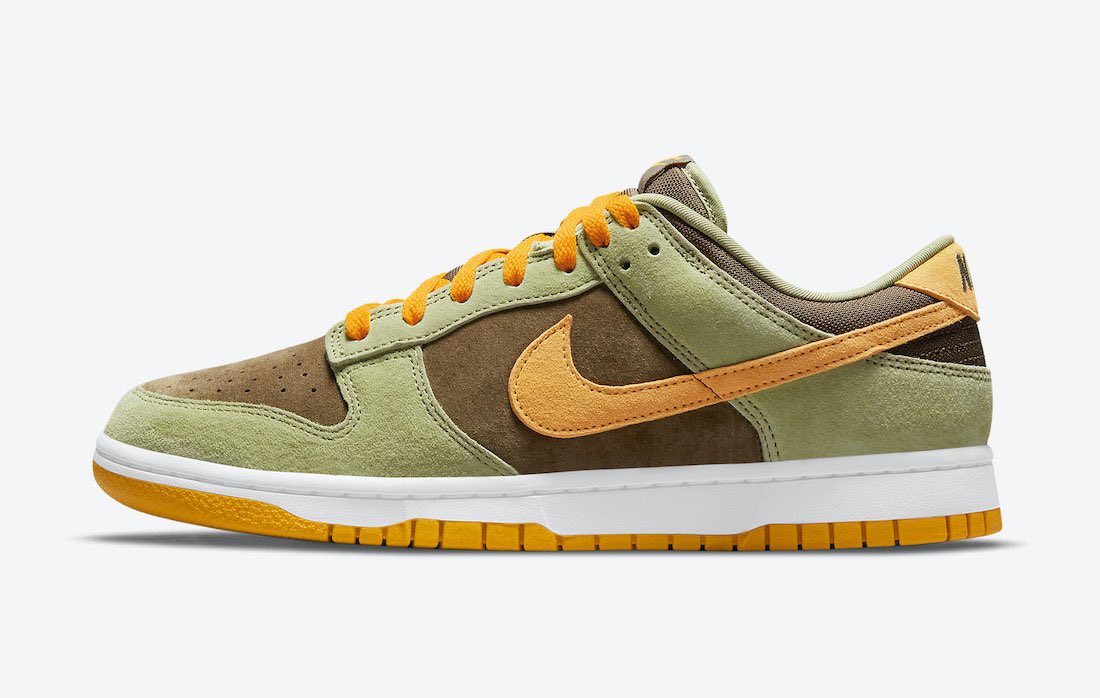 nicekicks's tweet photo. The “Dusty Olive” Nike Dunk Lows release has been updated to June 17. 🦆 https://t.co/Z4egnYzF7W