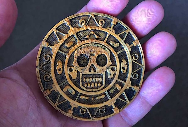 Here's an updated version of the 3d printed Aztec coin. I think I went a bit overboard with the aging &amp; distressing.

I'll try another one soon 😆

x.com/QsBrother1/sta…