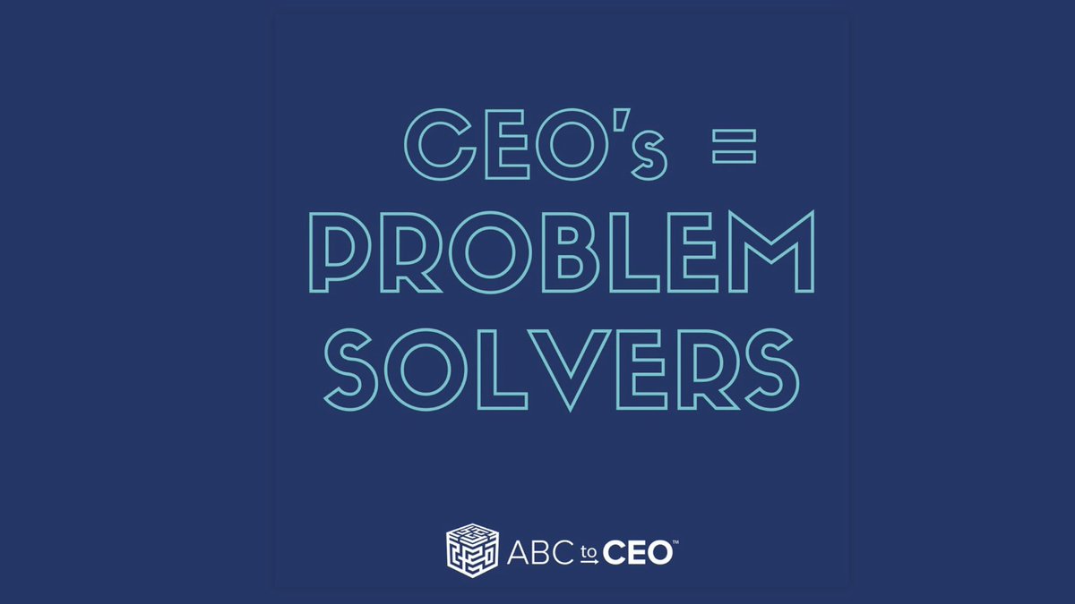 ABCtoCEO's tweet photo. CEOs are problem solvers. If you are good at solving problems, you very well may have what it takes to become a CEO. Honing your problem-solving abilities will serve you well as you advance your career.⁠⁠ https://t.co/4bd1e8lgNO https://t.co/WCtWUF2ITD