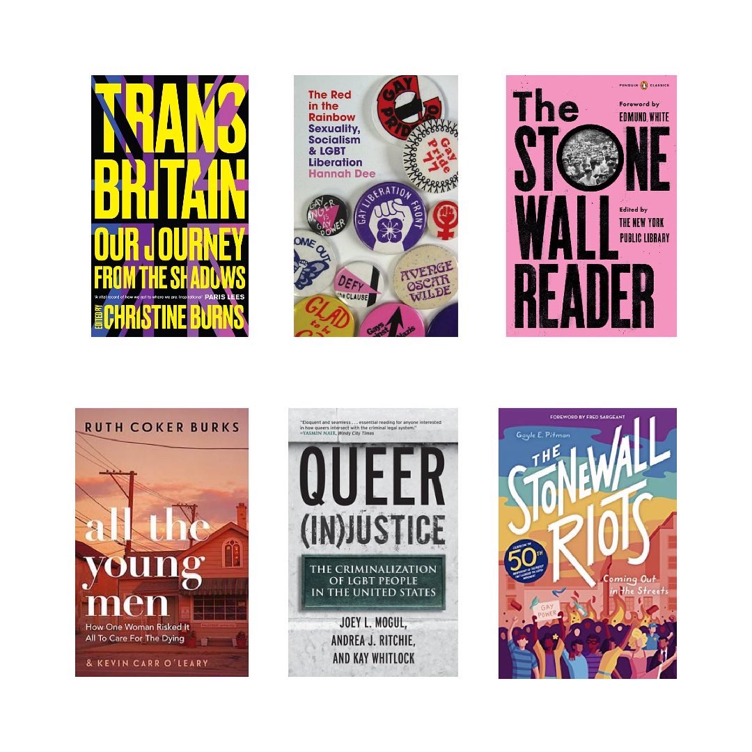 shared this on my insta earlier on! I really just want to provide people with recommendations on how to learn about queer history. any RT would be much appreciated 🥰✨📚