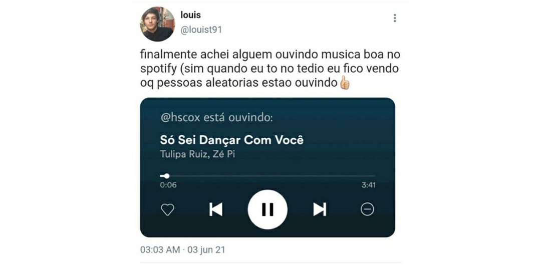 louiblizz's tweet photo. AU LARRY | Our Song
Quão longe o universo pode ir para conectar almas destinadas? Louis estava em seu momento de tédio e entra no spotify para rodar em estilos aleatórios de pessoas diversas, achando, enfim, a música perfeita. Ele só precisava de alguém para dançar junto a si. https://t.co/dhzaT7FwPO