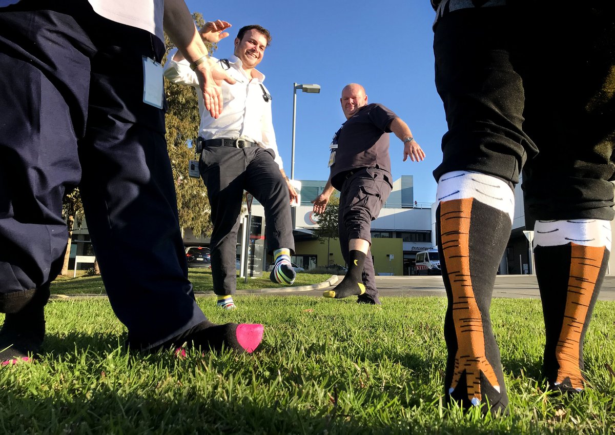 SEastSydHealth's tweet photo. We always love having a bit of fun with our socks, especially today. #CrazySocks4Docs Day raises awareness about doctors experiencing issues of mental illness in silence & breaks down the stigma of mental health in health professionals.
@crazysocks4Docs #SutherlandHospital https://t.co/txTuE9crYa