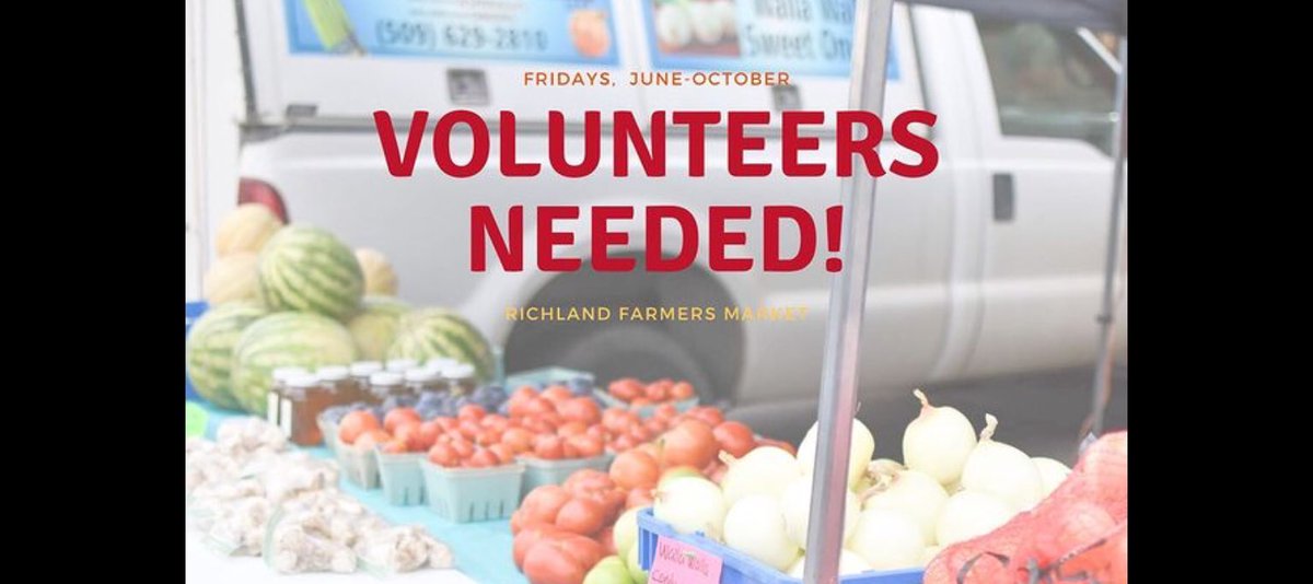 Do you know what time it is?

Farmers’ Market season!

We open tomorrow 9-1pm

And we need volunteers!!!