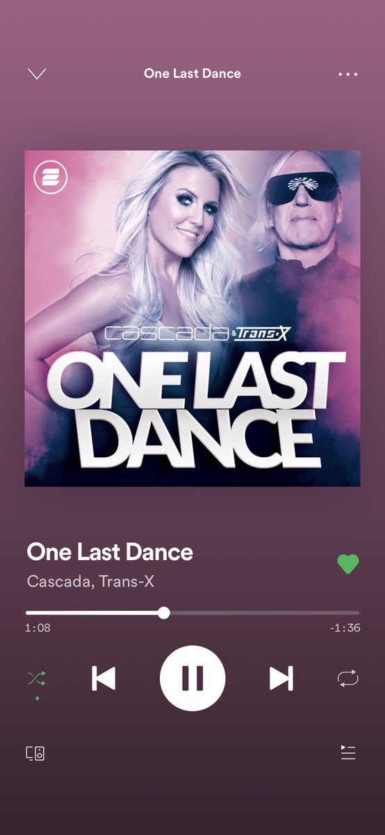 Ready for 💥 ONE LAST DANCE 💥 
<a href="/cascada_music/">Cascada</a> 💜

Go &amp; grab your copy now! Definitely a new banger💯Totally loving the 80‘s vibe, mixed with EDM🎉 My new favorite song🙏🏼 You smashed it 😍💥Congratulations to you &amp; your Team Nat✊🏼💜
#onelastdance #cascada #newsingle #fansupport👏🏼