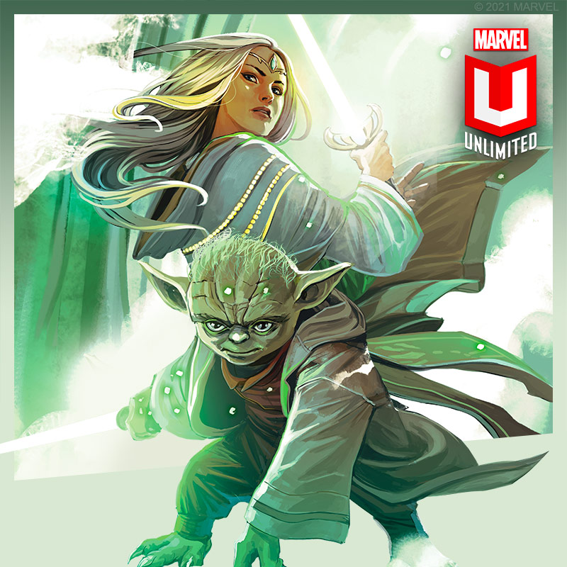 MarvelComicsHQ's tweet photo. Marvel Unlimited: your guide to a galaxy far, far away. Read Star Wars comics today!💫