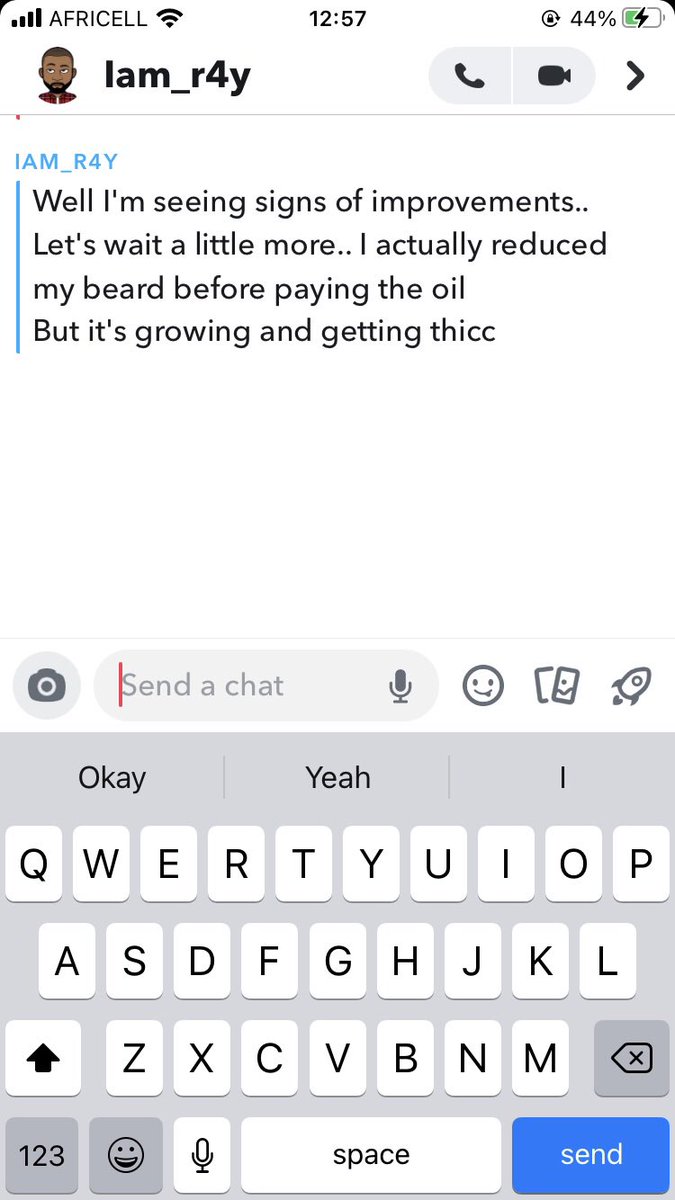 GlowAfri's tweet photo. Review Thursday 😌 @iam_r4y  
Mandems get a grow oil and you won’t regret it https://t.co/DxbEHOLpxO