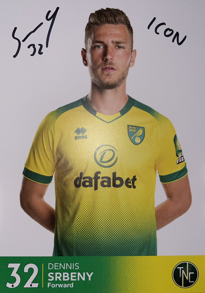 ChrisReevo's tweet photo. WIN a Dennis Srbeny ICON card, signed by the man himself! 🤩✍🏻

I’ve got x4 to giveaway - to enter: 

RT this tweet + follow me to be in with a chance of winning! ✅

I’ll announce winners this Sunday! 👊🏼

#NCFC https://t.co/KkWDpmIc4J