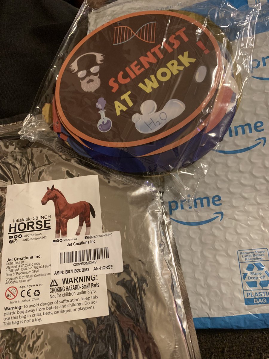 QueenLaTeachaMZ's tweet photo. A HUGE THANK YOU to @sats0413 & @KES_LSSP !!! I came home & had these waiting for me at my door! I can’t wait to have a fantastic year my my firsties! #MrsZsBusyBees #GrowingRealScientists #MakingMathFun #ThreeFootInflatableHorse #FirstGradeShenanigans https://t.co/sGoJUjdMRD