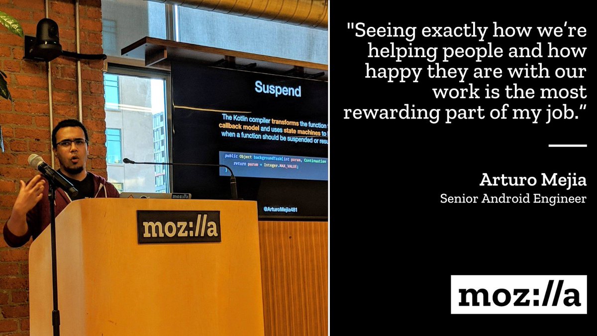 It’s all about #collaboration for <a href="/arturomejia481/">Arturo Mejia 🍁</a>—across <a href="/mozilla/">Mozilla</a> and with people on <a href="/reddit/">Reddit, Inc.</a> and yes, <a href="/twitter/">Twitter</a>. Check out his story to learn more. blog.mozilla.org/careers/making…