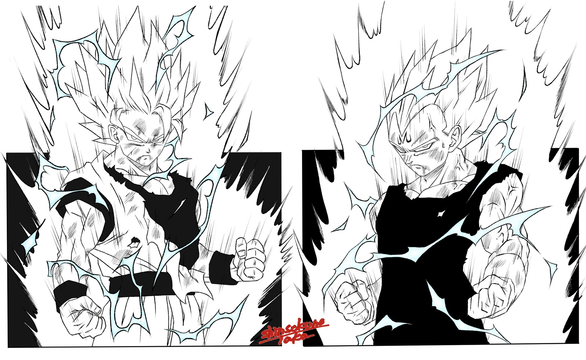 神速の鷹 Sur Twitter 悟空 魔ベジ スーパーサイヤ人2 並べてみました ドラゴンボール ドラゴンボールイラスト 神速の鷹 スーパーサイヤ人2 孫悟空 ベジータ 悟空2 魔ベジ 魔人ベジータ 破壊王子 T Co Wmiekipk4n Twitter