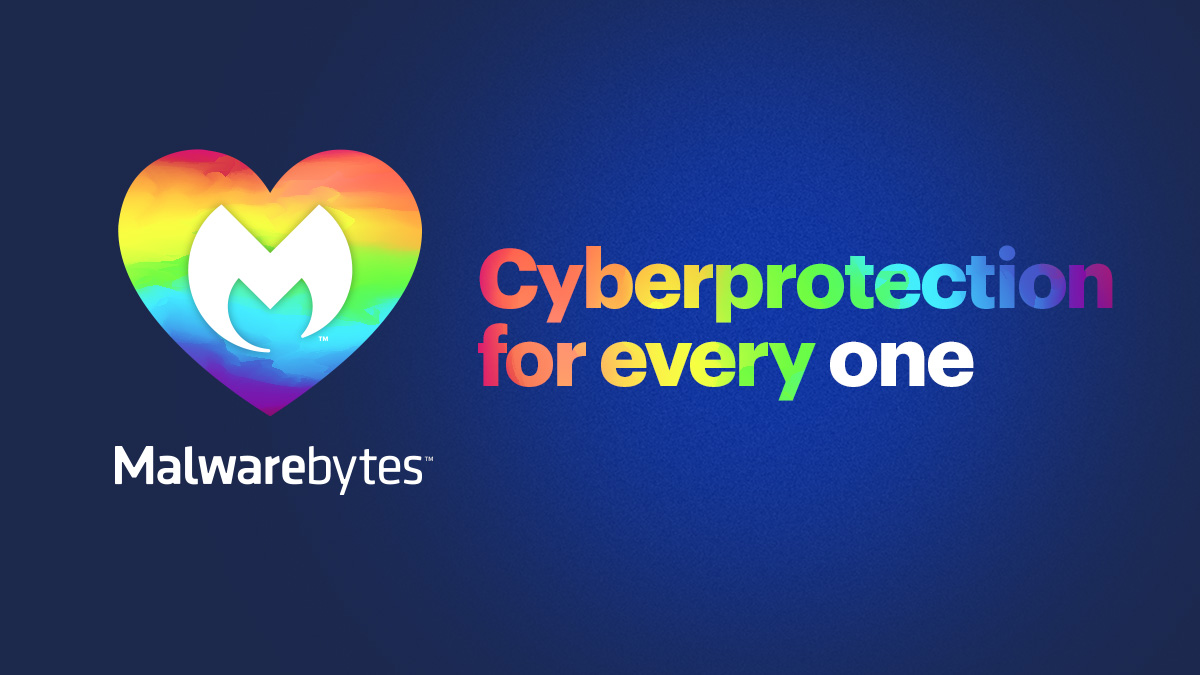 Malwarebytes's tweet photo. At #Malwarebytes we celebrate every one! #PRIDEMonth #byteslyfe #cyberprotectionforeveryone https://t.co/G6YyVNMaQh
