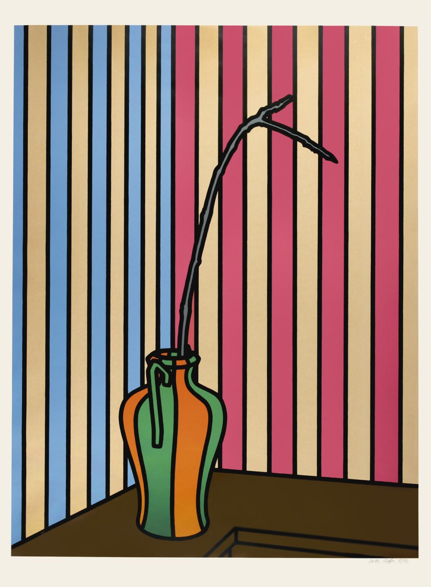 Patrick Caulfield
Fig Branch, 1972
screenprint in colour 100.3 x 74.5 cm

tate.org.uk/search?aid=873…
#patrickcaulfield #branch #screenprinting