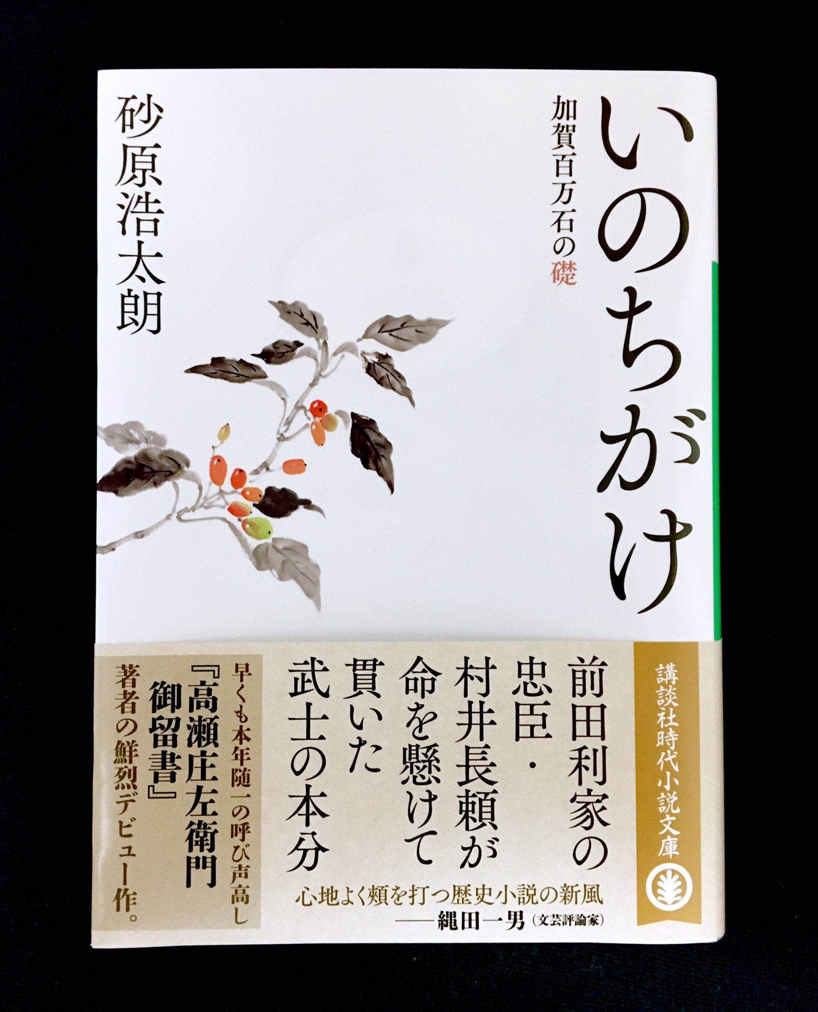 Minoru Kida 砂原浩太朗 さんの いのちがけ 読了 以前から 村井長頼 の物語を待望していた けれど彼が従う 前田利家 にはそれほど惹かれていない たぶん性分なんだろう そんな私でさえ 様式美漂わす文体が紡ぐ 主従の絆 と 夫婦愛 にラストは