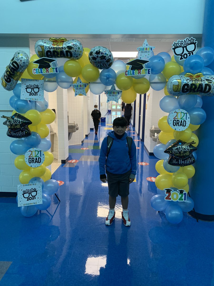 KimEllis23's tweet photo. What an unforgettable, yet INCREDIBLE ride it has been! I am so proud of the many milestones reached throughout this unpredictable school year. The students, staff, parents, &amp; community members of @webb_es are truly resilient! Way to finish strong #WebbFAM!! 🧑🏾‍🎓 👨🏻‍🎓 💪🏾 https://t.co/z90FtjilXO