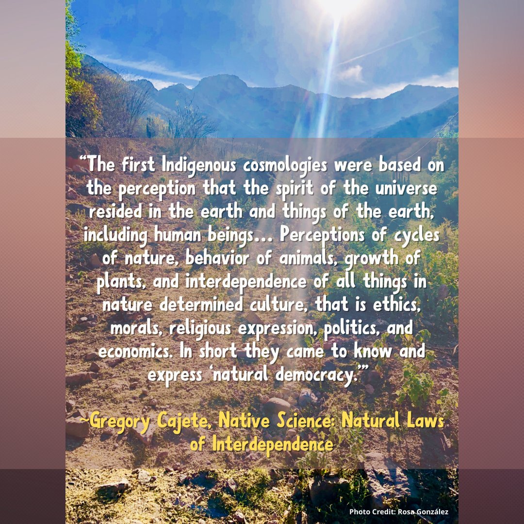 facilitatingp's tweet image. Gregory Cajete is one native writer whose philosophy guides our work. Check out their book here: abebooks.com/9781574160413/… #NativeScience #NativeWriters #IndigenousExcellence